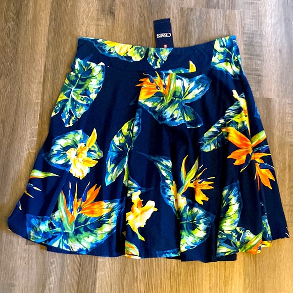 Chaps Floral Print Skirt NEW - Picture 3 of 5